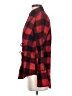 Express 100% Cotton Plaid Red Long Sleeve Blouse Size S - photo 5