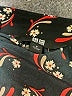 Uniqlo Print Black 3/4 Sleeve Blouse Size S - photo 7