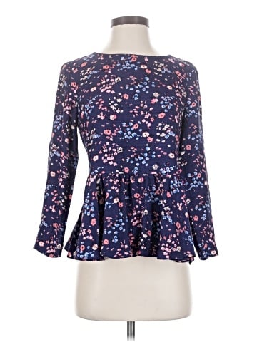 Rebecca Taylor Long Sleeve Silk Top (view 1)