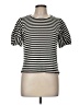 Ella Moss Stripes Black Short Sleeve T-Shirt Size M (estimated) - photo 1