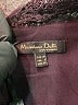 Massimo Dutti 100% Polyester Black Burgundy Cocktail Dress Size 2 - photo 7