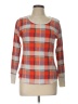 Old Navy Plaid Orange Pullover Sweater Size L - photo 1