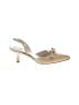 Stuart Weitzman Gold Ivory Heels Size 8 - photo 1