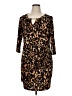 Thalia Sodi Animal Print Brown Casual Dress Size XL - photo 1