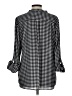 Quintessential 100% Polyester Houndstooth Black 3/4 Sleeve Blouse Size L - photo 2