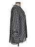 Quintessential 100% Polyester Houndstooth Black 3/4 Sleeve Blouse Size L - photo 4