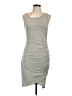 Leith Solid Gray Casual Dress Size L - photo 1