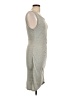 Leith Solid Gray Casual Dress Size L - photo 4