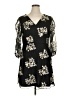 Monsoon 100% Polyester Print Black Casual Dress Size 14 - photo 1