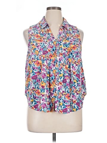 Caffé Marrakesh Sleeveless Button-Down Shirt (view 1)