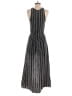 Club Monaco 100% Polyester Stripes Silver Black Cocktail Dress Size 2 - photo 2