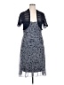 Connected Apparel 100% Polyester Blue Casual Dress Size 14 (estimated) - photo 1