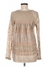 One September 100% Acrylic Tan Long Sleeve Blouse Size M - photo 2