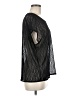 Hi-Line Black Short Sleeve Top Size M - photo 4