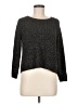 RACHEL Rachel Roy Metallic Black Pullover Sweater Size M - photo 1