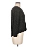 RACHEL Rachel Roy Metallic Black Pullover Sweater Size M - photo 4