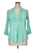 Spense 100% Viscose Teal 3/4 Sleeve Blouse Size XL - photo 1