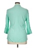Spense 100% Viscose Teal 3/4 Sleeve Blouse Size XL - photo 2