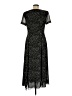 Talbots 100% Polyester Animal Print Black Casual Dress Size 8 - photo 2