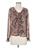 Rachel Zoe 100% Polyester Brown Long Sleeve Blouse Size XS - photo 1