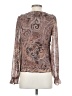 Rachel Zoe 100% Polyester Brown Long Sleeve Blouse Size XS - photo 2