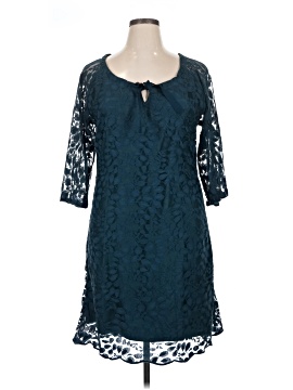 sachin and babi light blue dress Embroidered Organic-Cotton Knit Dress main image 1