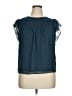 Daniel Rainn 100% Polyester Solid Teal Sleeveless Blouse Size XL (estimated) - photo 1