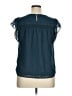 Daniel Rainn 100% Polyester Solid Teal Sleeveless Blouse Size XL (estimated) - photo 2
