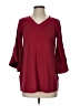 Nic + Zoe Burgundy Pullover Sweater Size S - photo 1
