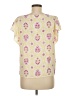 Ann Taylor 100% Polyester Yellow Short Sleeve Blouse Size S - photo 2