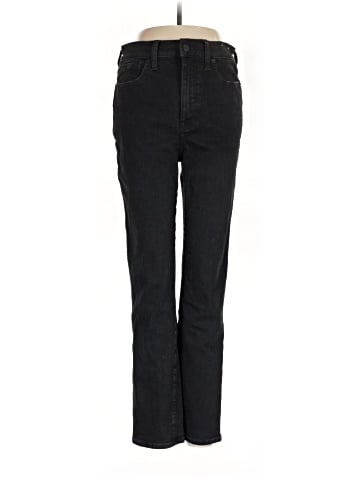 Madewell Stovepipe Jeans in Black Rinse Wash (view 1)