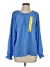 Jessica Simpson 100% Polyester Blue Long Sleeve Blouse Size S - photo 1