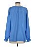 Jessica Simpson 100% Polyester Blue Long Sleeve Blouse Size S - photo 2