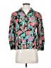 Unbranded Floral Teal 3/4 Sleeve Blouse Size S (estimated) - photo 1