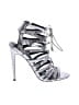 Topshop Metallic Silver Brown Sandals Size EU 40 - photo 1