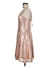 Grace Karin Metallic Tan Cocktail Dress Size M - photo 5