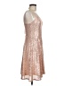 Grace Karin Metallic Tan Cocktail Dress Size M - photo 4