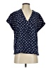 Gap 100% Rayon Stars Blue Short Sleeve Blouse Size XS - photo 1