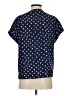Gap 100% Rayon Stars Blue Short Sleeve Blouse Size XS - photo 2