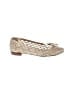 Stuart Weitzman Tweed Gold Tan Flats Size 7 1/2 - photo 1