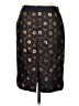 Boden 100% Polyester Paisley Black Formal Skirt Size 6 - photo 2