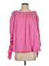 Easel 100% Polyester Pink 3/4 Sleeve Blouse Size S - photo 1