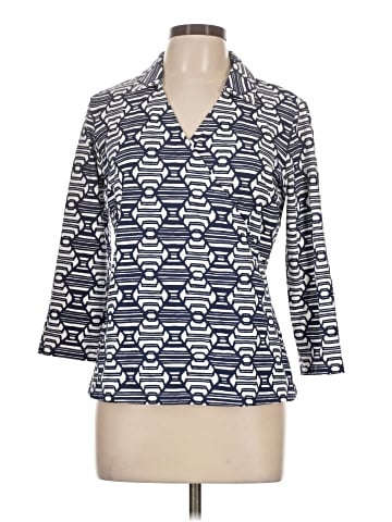 J. McLaughlin 3/4 Sleeve Button-Down Shirt (view 1)