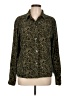 Coldwater Creek Paisley Green Long Sleeve Blouse Size L - photo 1