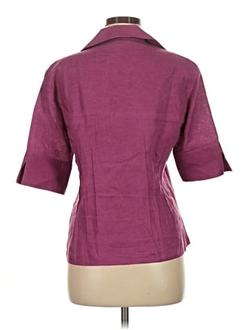 Lafayette 148 New York 3/4 Sleeve Button-Down Shirt (view 2)