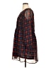 City Chic 100% Polyester Plaid Blue Casual Dress Size 14 Plus (XS) - photo 5