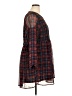 City Chic 100% Polyester Plaid Blue Casual Dress Size 14 Plus (XS) - photo 4