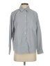 Sioni 100% Polyester Chevron-herringbone Gray Long Sleeve Blouse Size S - photo 1