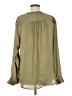 DKNY 100% Polyester Green Long Sleeve Blouse Size L - photo 2
