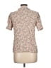 Les Amis Floral Pink Short Sleeve Blouse Size L - photo 2